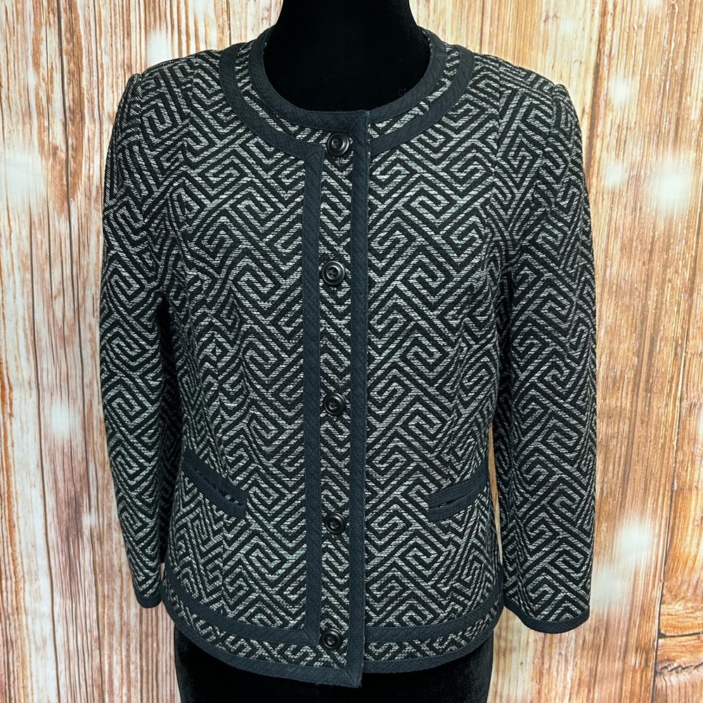 Pendleton Geometric Print Cotton Blazer